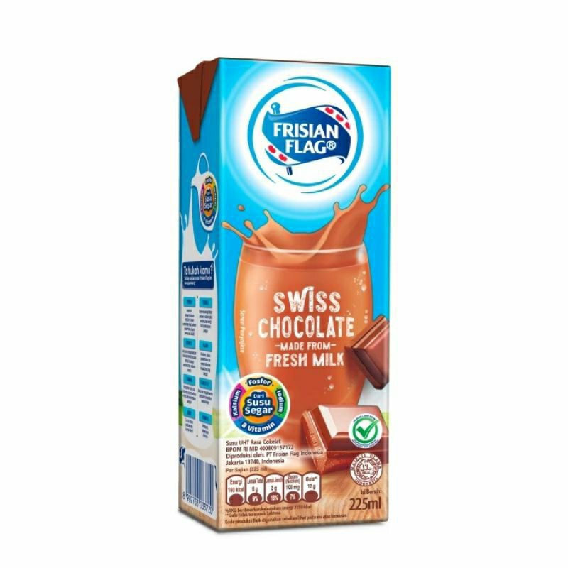 

Frisian Flag Swiss Chocolate Made From Fresh Milk 225ml