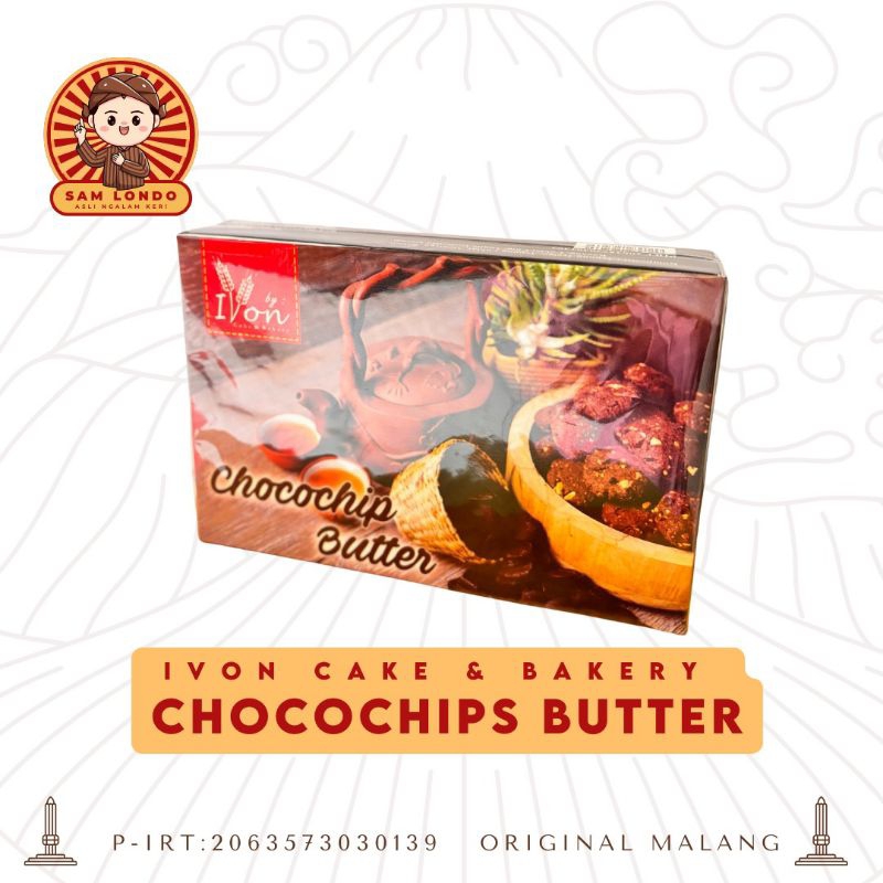 

Ivon Chocochips Butter Kue Kering PREMIUM Asli Malang - (500gr)