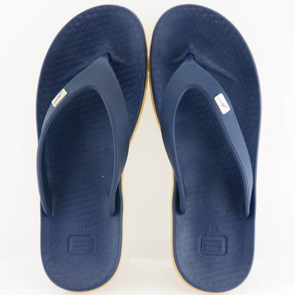 NEW EDITION Ando Viral 02 Gum Navy - Sandal Jepit Pria Ando Surabaya