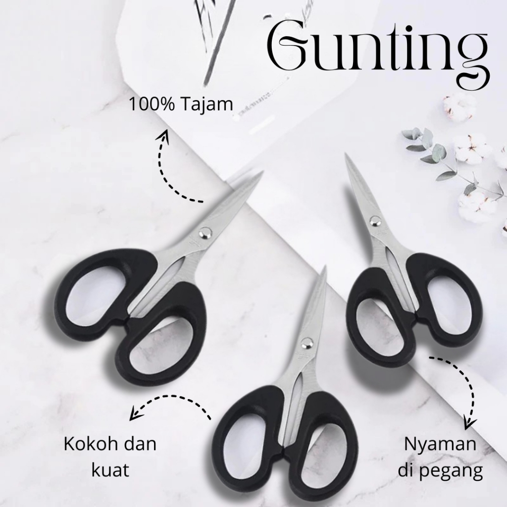 

Gunting Kertas / Pemotong kertas / Pemotong Kain Tajam dan Kuat Gunting Estika Fox Premium Quality