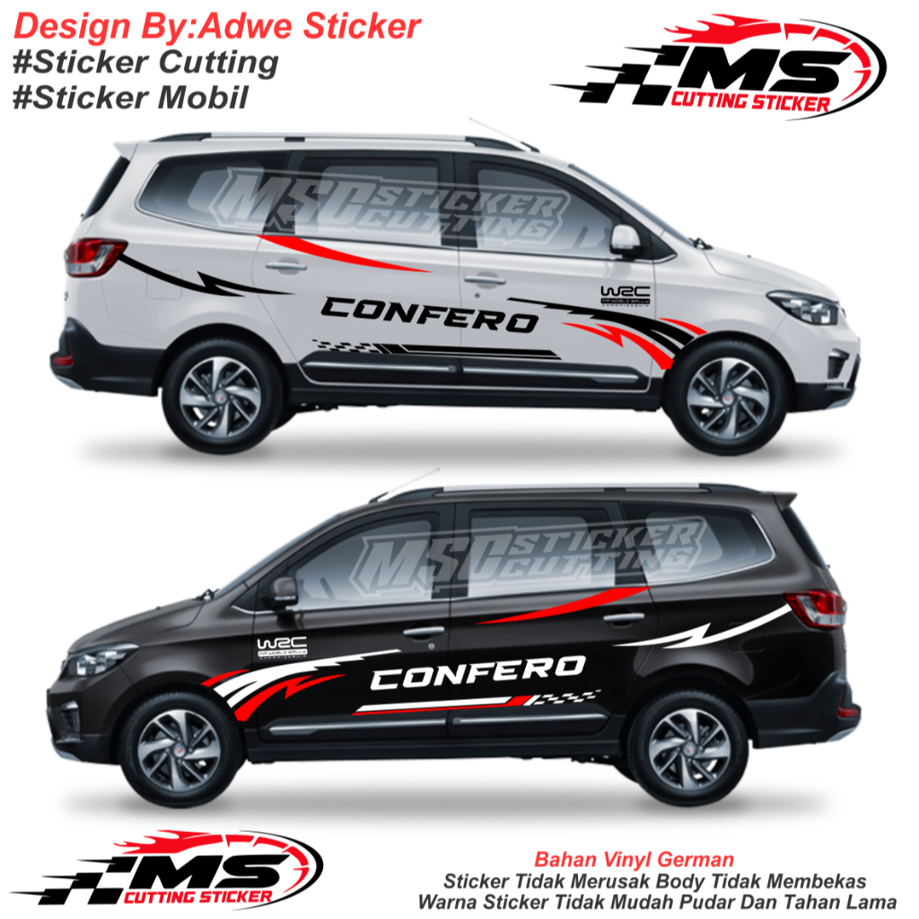 Stiker Mobil Wuling Confero Sticker Cutting Wuling Confero Terbaru