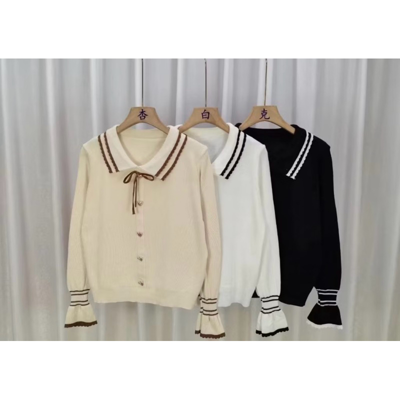 C1 irene knit collar doll top atasan korean style✨