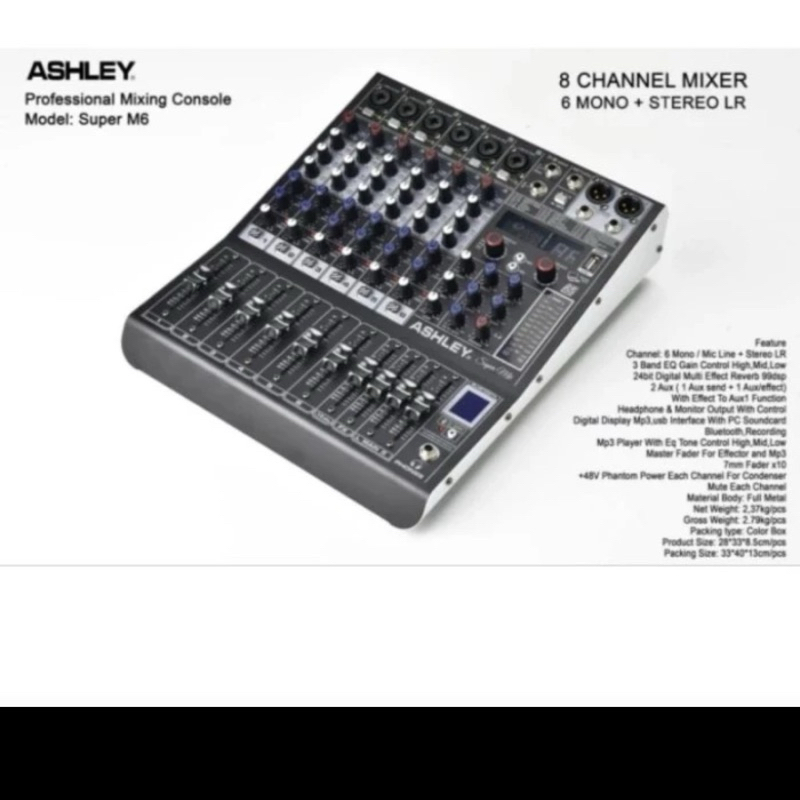 Mixer Ashley 6ch "Super M6"