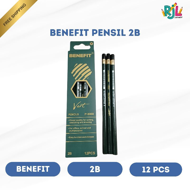 

Pensil 2B Merk Benefit (pack) | Pensil 2B | 1 Pack (12 Pcs)