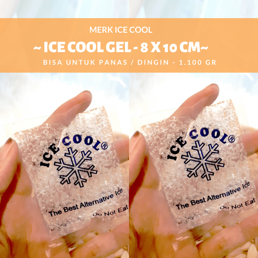 8x10 cm Gel Es Dry Ice Gel Ice Gel Lembaran Air Cooler Ice Cool Pendingin ASi Kompres Mata Kompres L