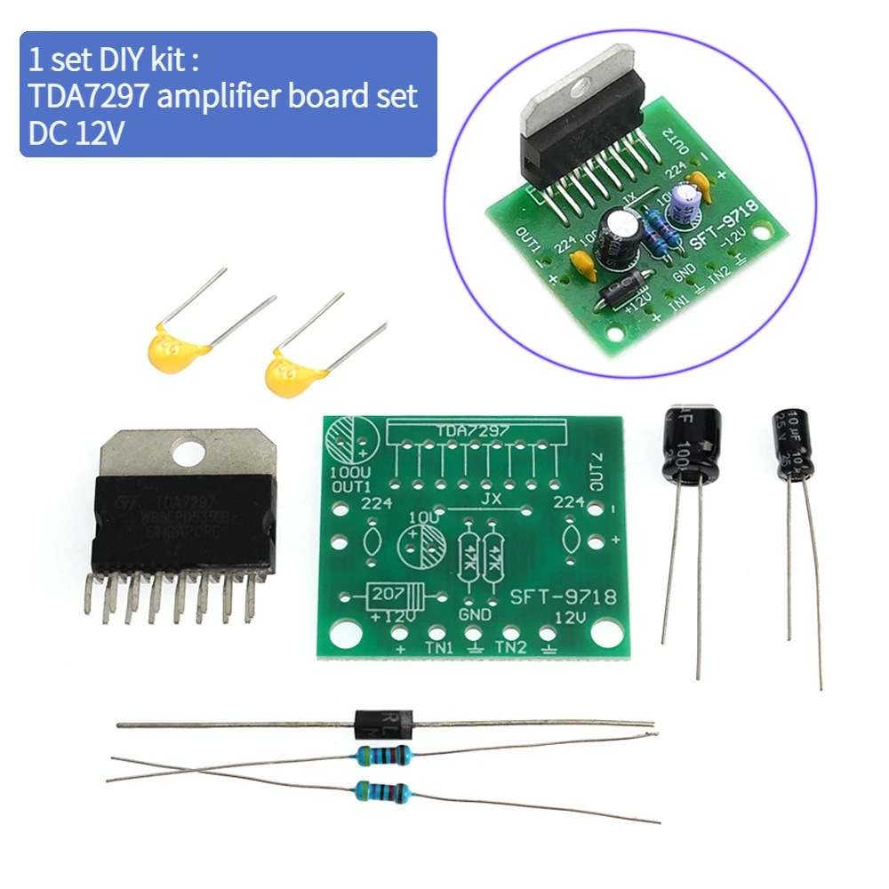 TDA7297 Stereo Amplifier Bridge Modul (Tanpa Heatsink)