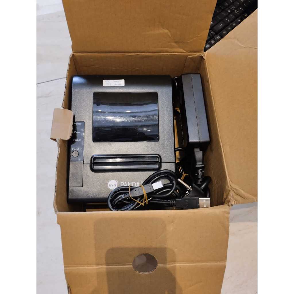 SECOND POS MINI PRINTER KASIR 80 MM THERMAL PANDA PRJ-80US USB-SERIAL-AUTO CUTTER 250MM PER DETIK