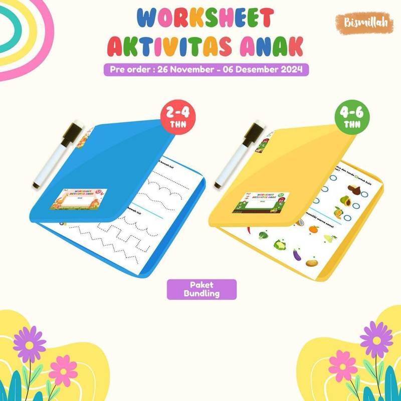 worksheet anak | worksheet aktivitas anak seri lengkap