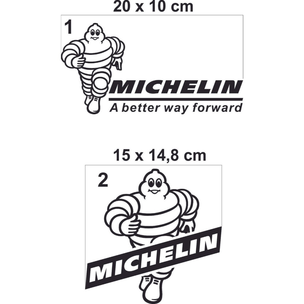 

stiker cutting motor logo michellin