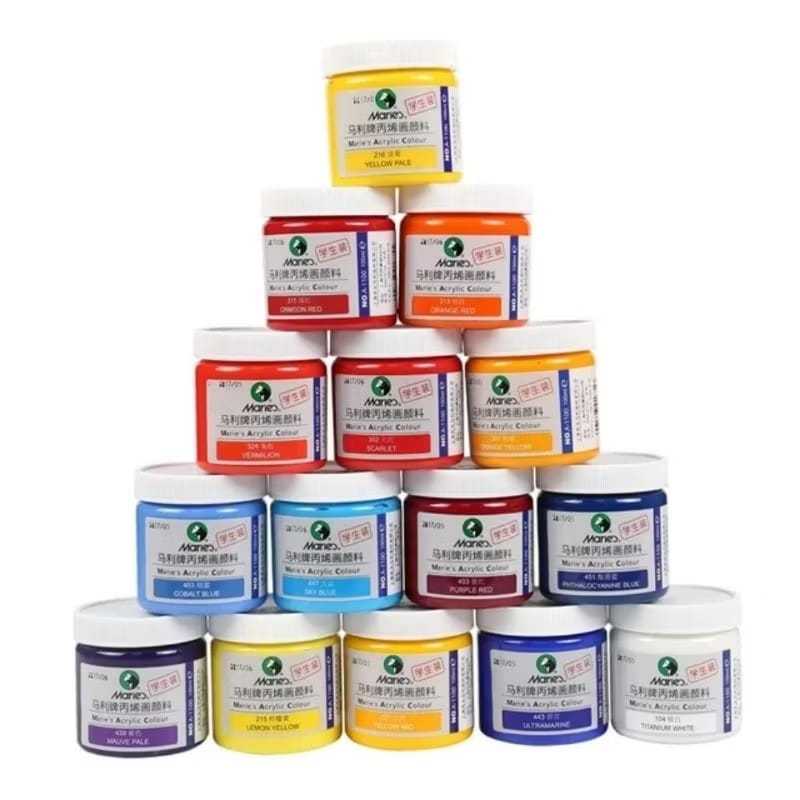 

Maries 100ml Paint Acrylic Cat Akrilik Cat Kain Paint Professional Artist