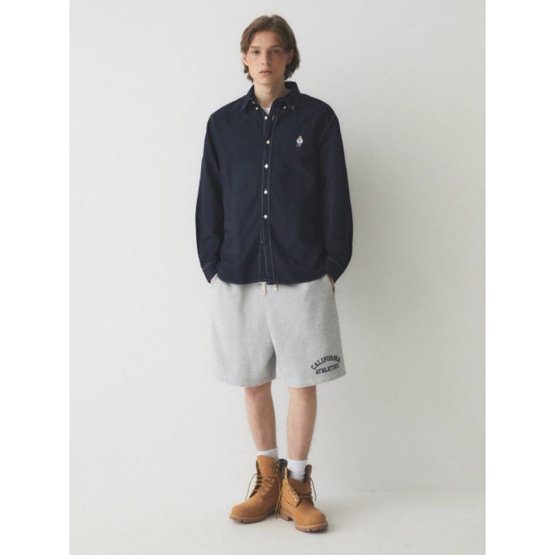 Wh.O A.U korea shirt cotton logo Material cotton
