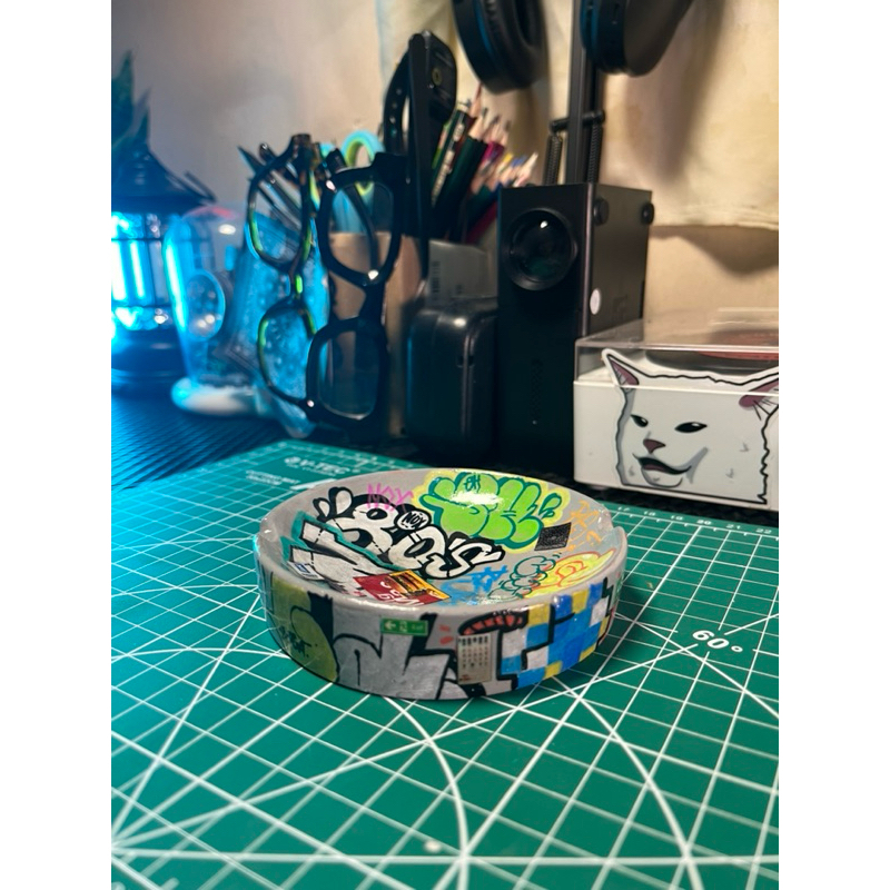 Asbak Graffiti | Ashtray | Asbak | Clay | Clay art | Clay custom | Asbak Skena | Asbak Y2K