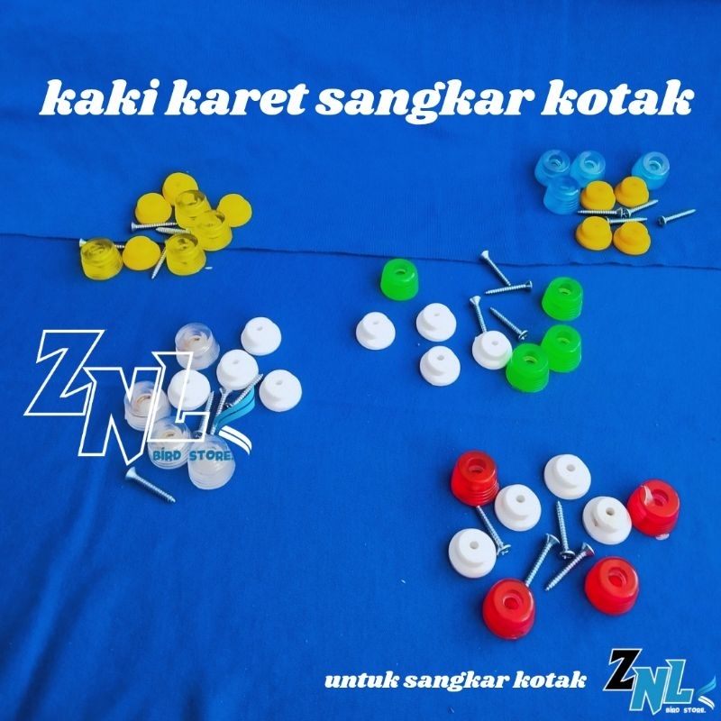 kaki karet sangkar kotak