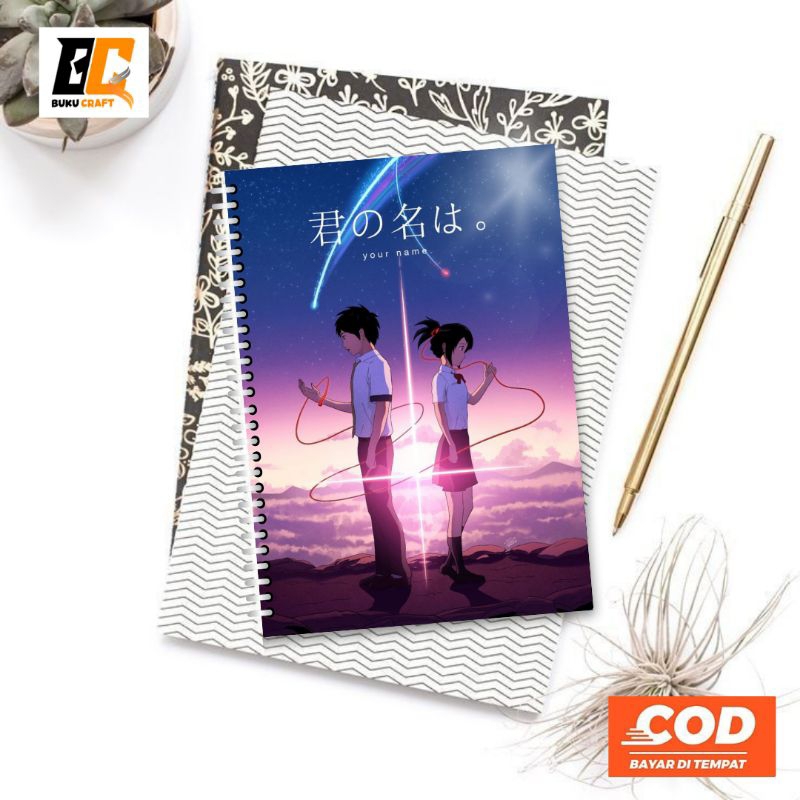 

Buku Craft, Notebook A5/ Buku Tulis Aesthetic/ Notebook Gambar Anime Kimi No hawa Mix Lucu2 / Buku Catatan/ Buku/ Jurnal