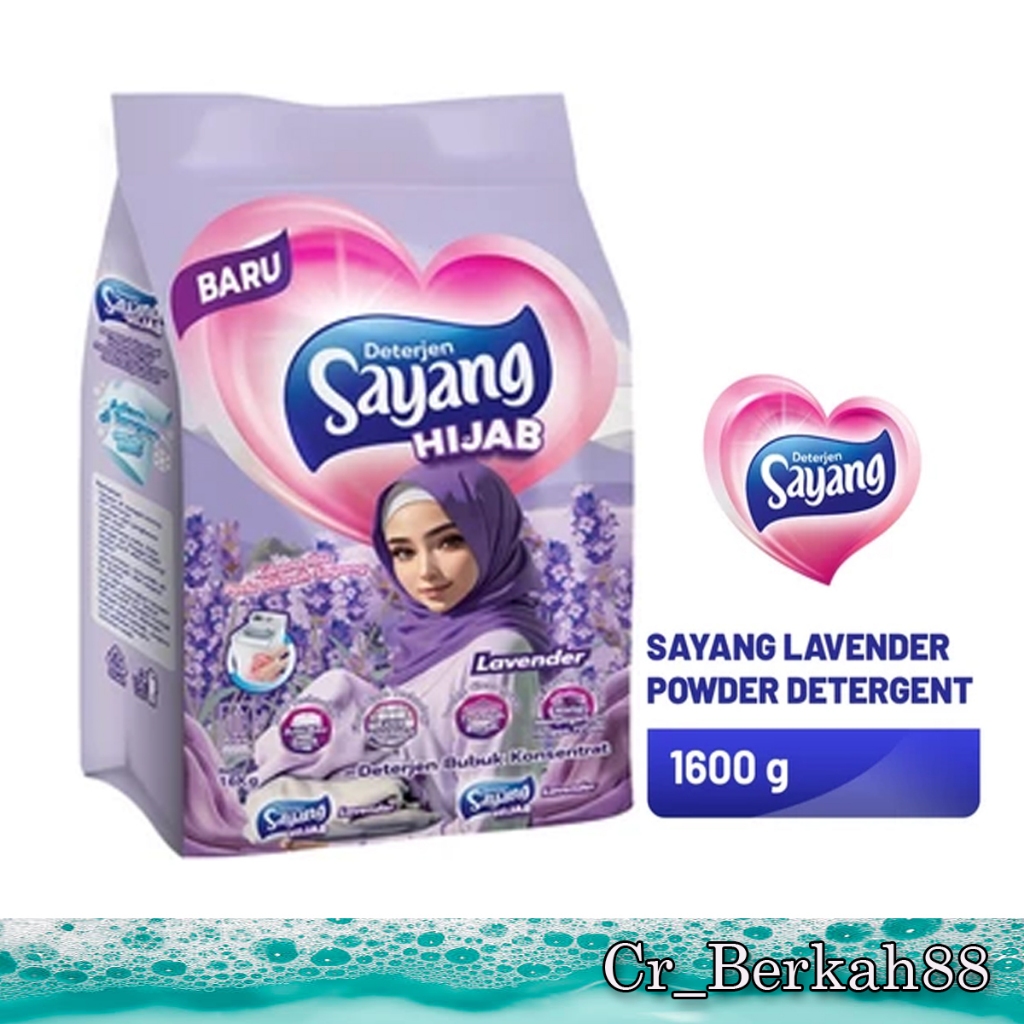 Sayang Deterjen Bubuk 1.6 kg Lavender / Sayang deterjen bubuk 1.8 kg lavender