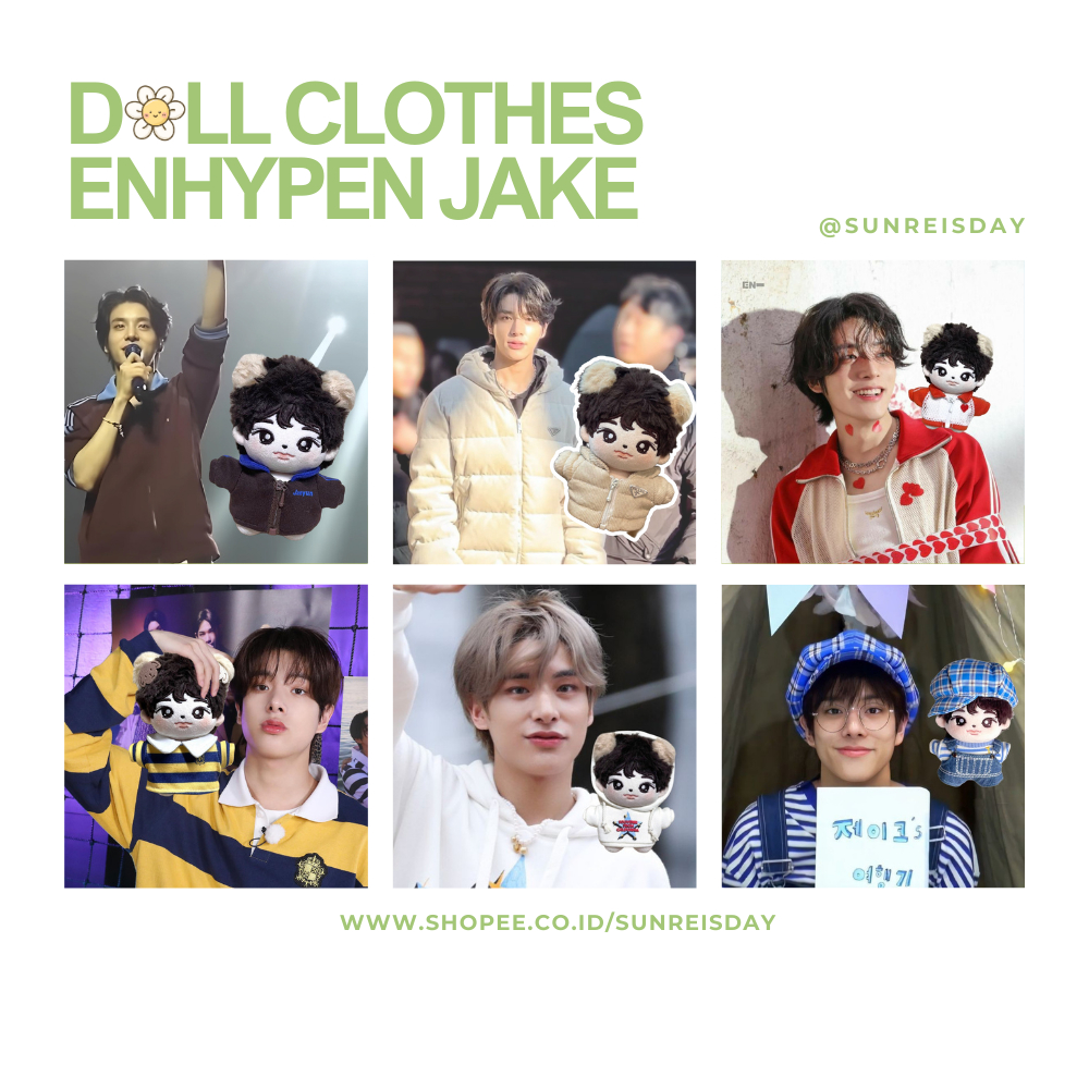Baju Boneka ENHYPEN JAKE Doll Clothes [ 10cm/15cm/20cm/30cm/40cm/50cm ]