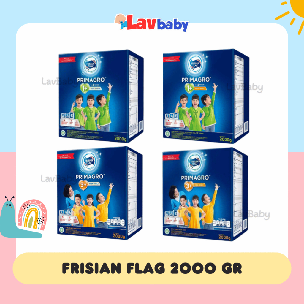 2KG - Frisian Flag Primagro 1+ 3+ 2000g 2kg Susu Bubuk Anak