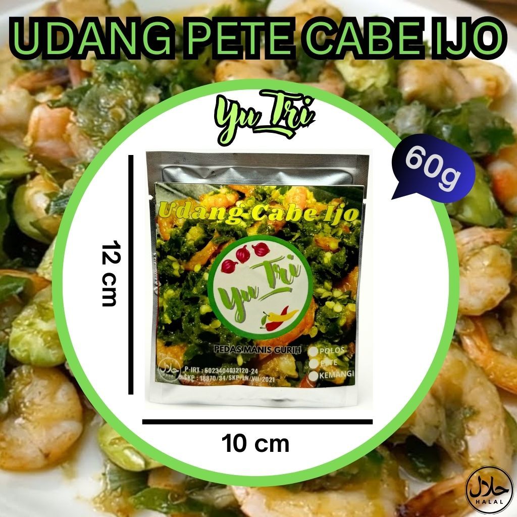 

Promo Udang Pete Cabe Ijo Balado 60 Gram Sambel Pedas Manis Gurih Halal Sachet Lauk Higienis Murah