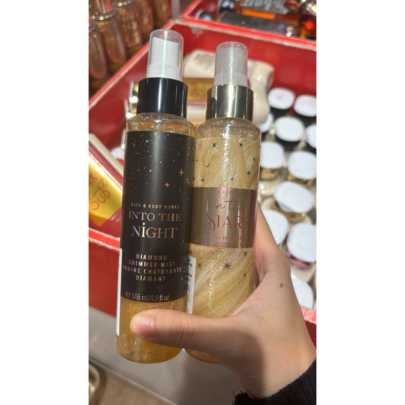 Bath & Body Works diamond shimmer mist / luminous shimmer/ bbw body mist shimmer / Into the night sh