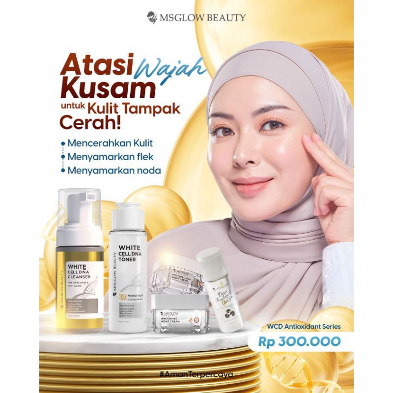 MSGLOW BEAUTY White Cell DNA Series / White Cell DNA Toner / Facial Wash White Cell DNA