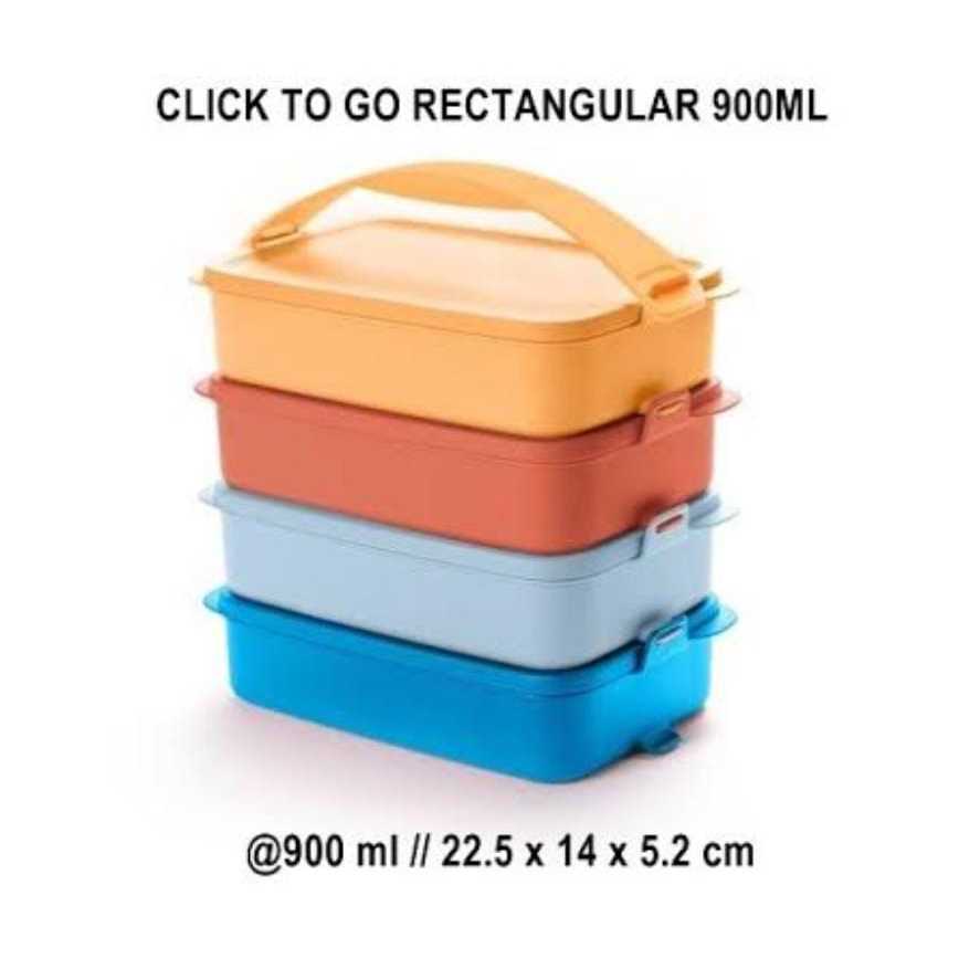 Rantang 4 Susun Tupperware Click To Go Rectangular