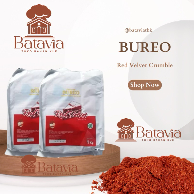 

Halus Bureo Red Vehet Crumble 1 Kg | Remahan Biskuit Untuk Red Velvet