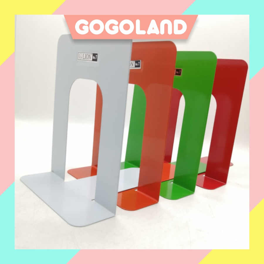 

GOGOLAND Pembatas Buku Besi / Penyangga Buku / Book End N0.7 R1232