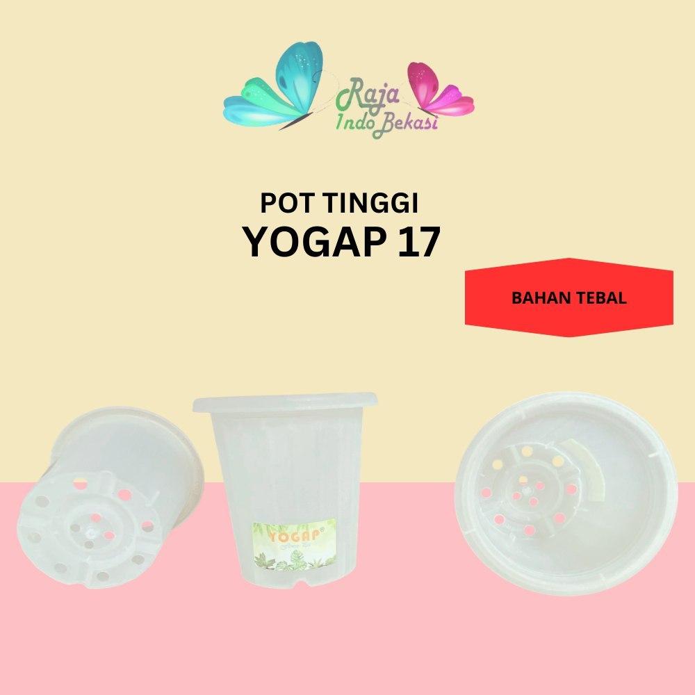 Pot Yogap 17 Transparan Bening Clear Pot Yogap Ypt Tinggi Tebal Berkualitas Pot Yogap 18 19 25 30 Mu