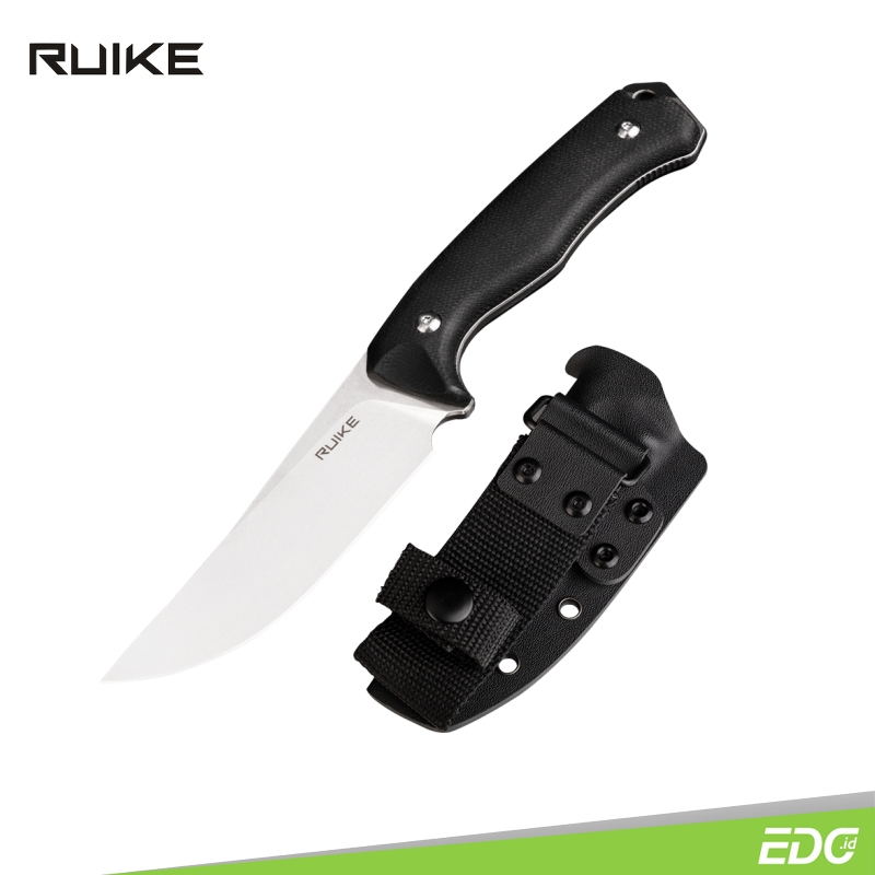 Fixed Blade Ruike F186-MB D2 Steel Micarta Black Bushcraft Tools