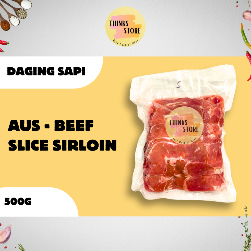 

Australia Premium Sirloin Beef Slice-Daging Sapi Import Slice Sirloin-Less Fat