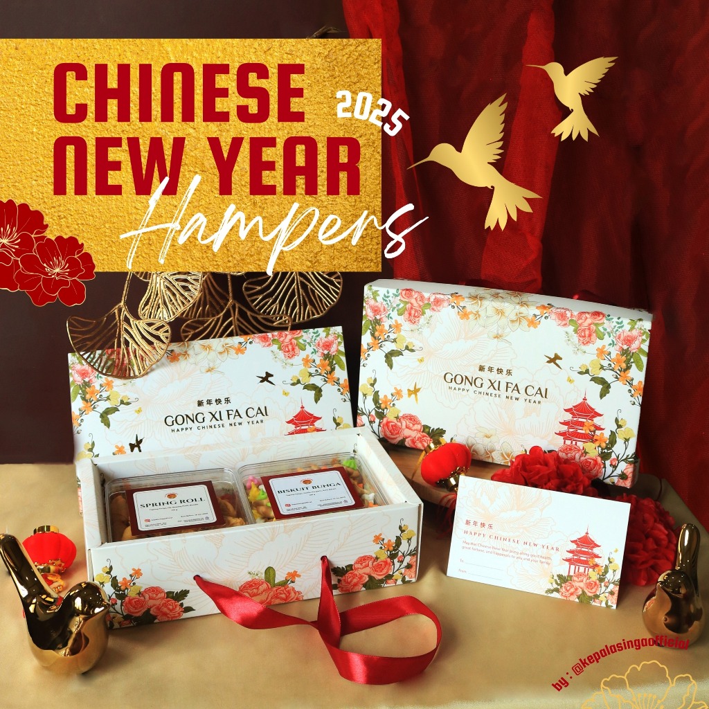 

HAMPERS CNY IMLEK 2025 FORTUNE HAMPERS SINCIA KEPALA SINGA | CAMILAN MAKANAN RINGAN