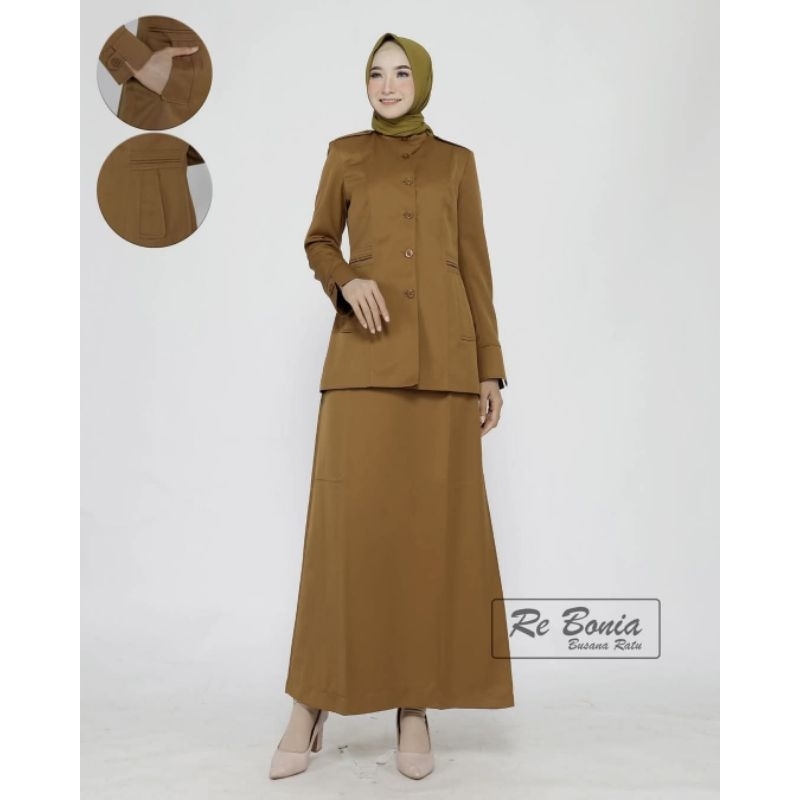 blazer Pemda tua seragam ASN blazer rebonia