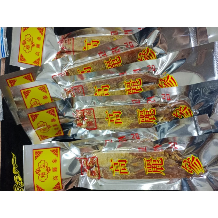 

PROMO Akar Korean red ginseng /akar Kolesom/Gao Li shen 1 pack isi 2 batang