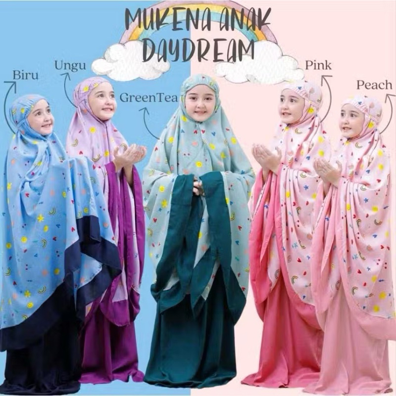 MUKENA ANAK PEREMPUAN TERBARU RAMADHAN UMUR 5-13Tahun