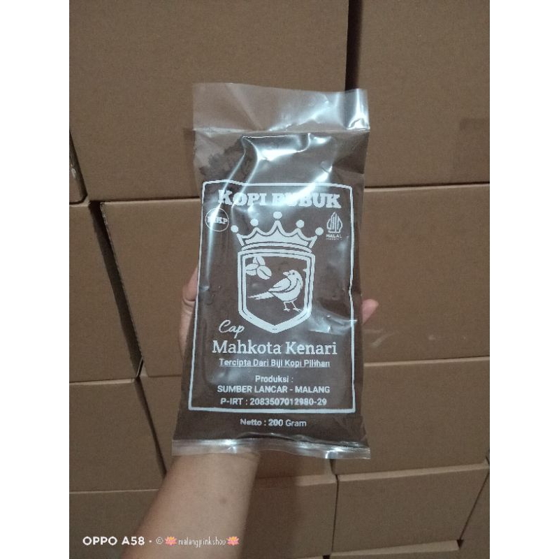 

KOPI MAHKOTA KENARI 200GR