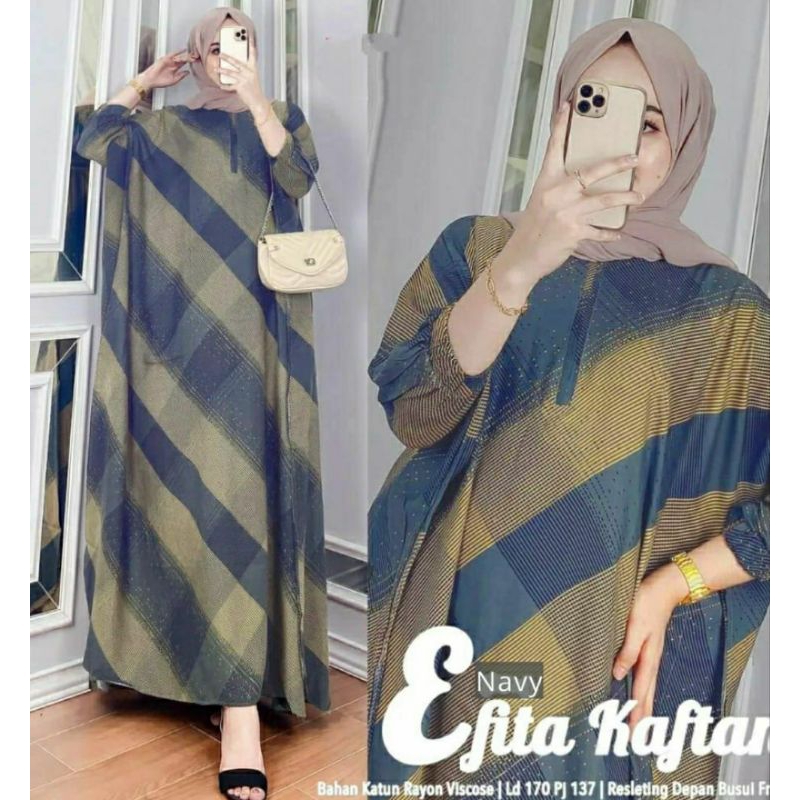 BATIK AYODHA, GAMIS KAFTAN JUMBO.