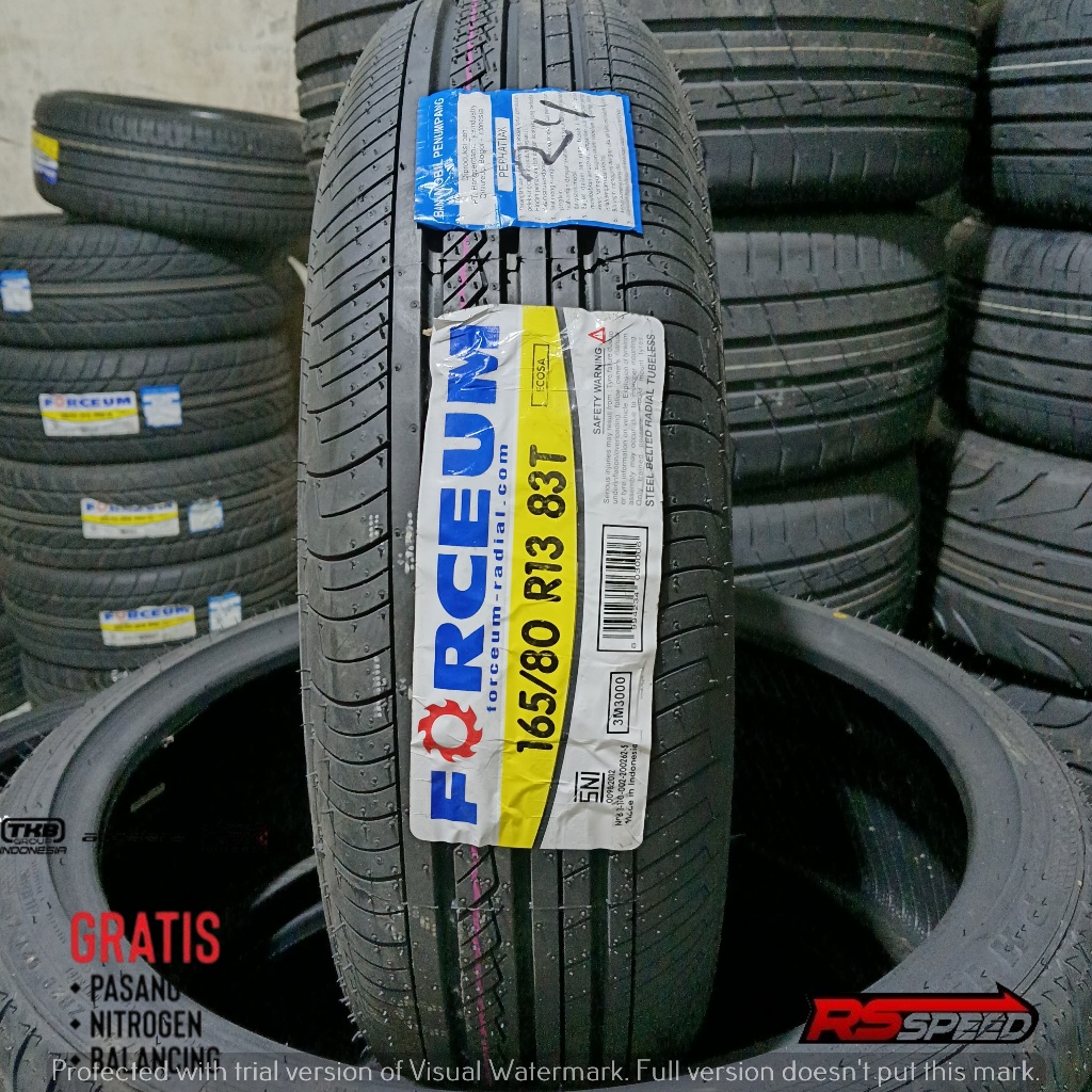 Ban Mobil Futura,Carry,GrandMax  Merk Forceum Ecosa enak buat harian ukuran 165/80 R14