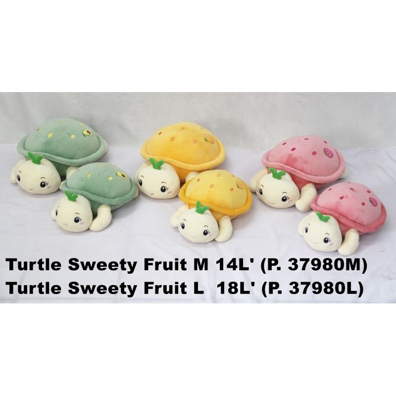 Boneka Animal Turtle Sweety Fruity By SEULGI , Boneka Kura Kura Topi lucu