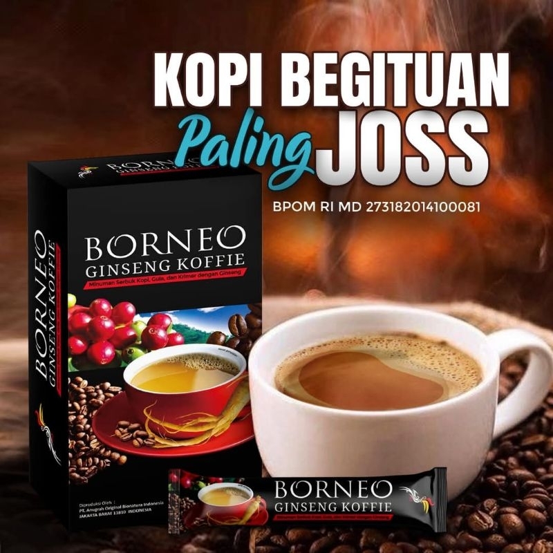 

Kopi Borneo Original 1 Box isi 5 saset Borneo Ginseng koffie