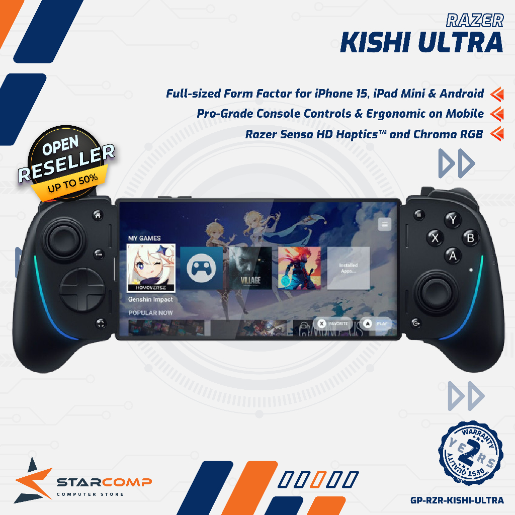 RAZER KISHI ULTRA Gaming Controller for Android, PC, IOS and Console Pro Gaming Controller