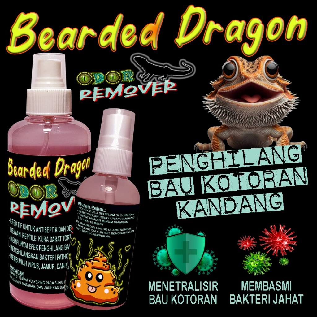 BEARDED DRAGON BD ODOR REMOVER PET DISINFECTANT ANTISEPTIK KANDANG BD KLASIK DUNNER KADAL BERJENGGOT