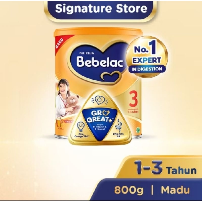 

Bebelac Nutrikia Great+ 800g Madu tahap 3