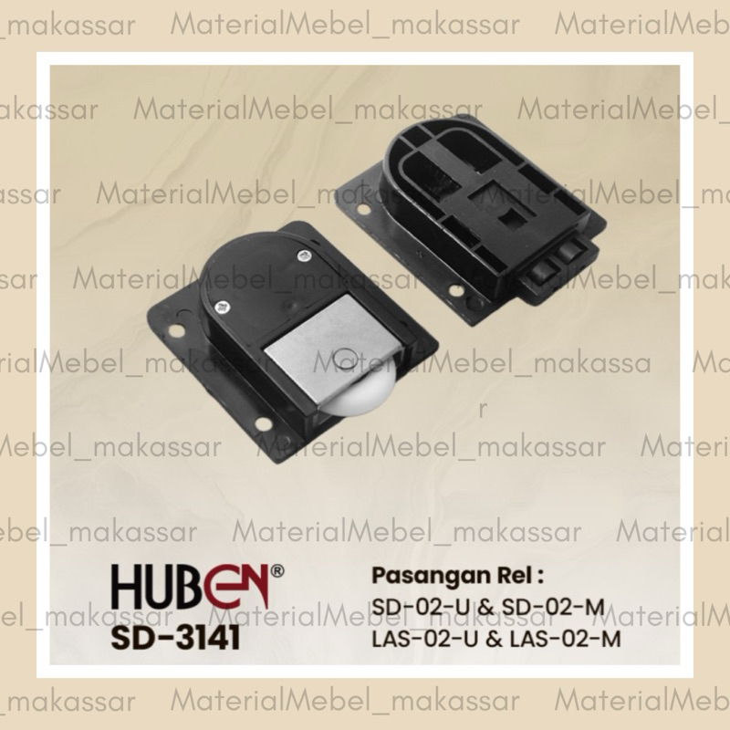 RODA REL SLIDING REL LEMARI TANAM SD 3141 HUBEN