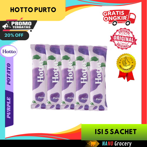 

5 Sachet Hotto Purto Multigrain with Purple Potato | Pengganti Sarapan Kenyang