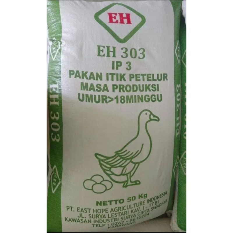 EH 303 ip 3 pur pakan itik petelur masa produksi sekilo ecer
