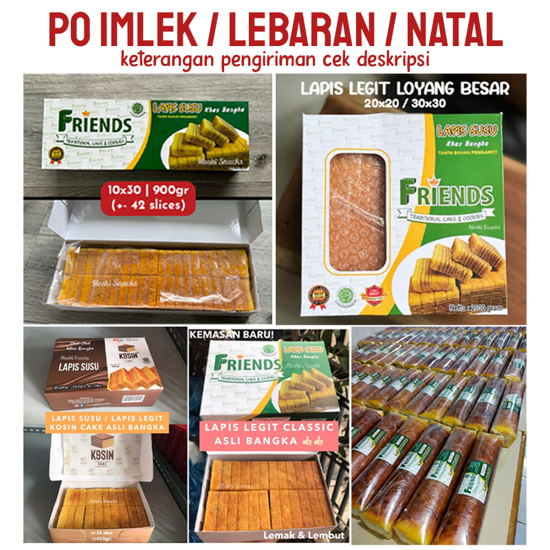 

Kue Lapis Bangka Halal / Kue Lapis Susu Asli Bangka / Kue Besak Bangka / Lapis Legit Thaipan Imlek / Lapis Gulung Nanas / Kue Lapis Friend's Cake - Kosin Cake / Lapis Legit Enak Lembut