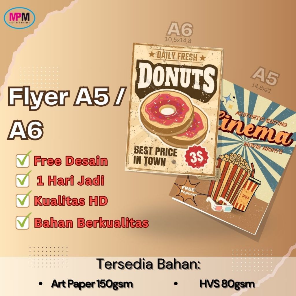 

Cetak Flyer Print Brosur Promosi Leaflet A5 | A6