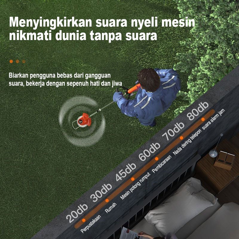 Mesin potong rumput batrai alat pemotong rumput Mesin pemotong rumput listrik pemotong rumput
