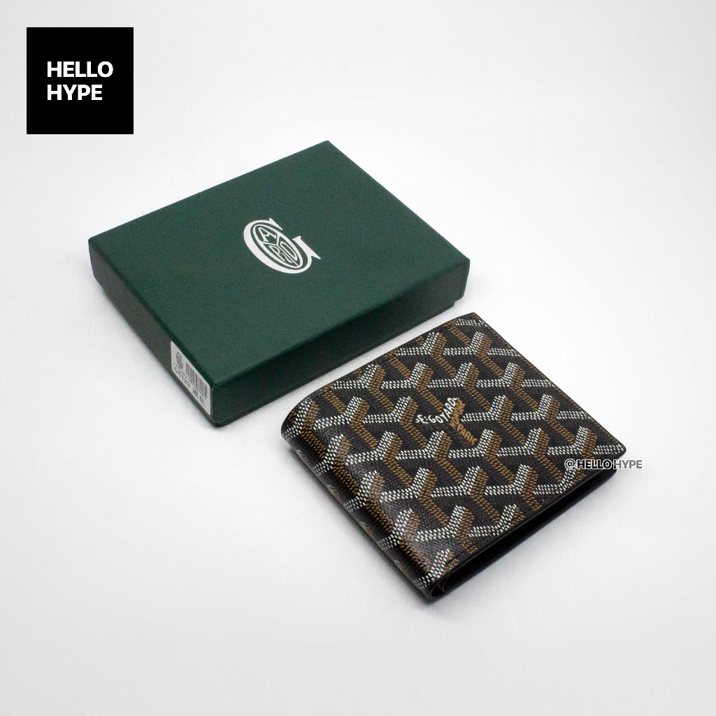 Goyard_Victoire_PM_Bifold_Wallet_All_Black Dompet wallet