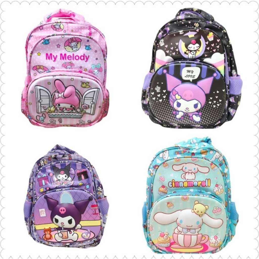TASDANKOPER - TAS RANSEL SEKOLAH ANAK PEREMPUAN SD MOTIF SANRIO HSD IMPORT